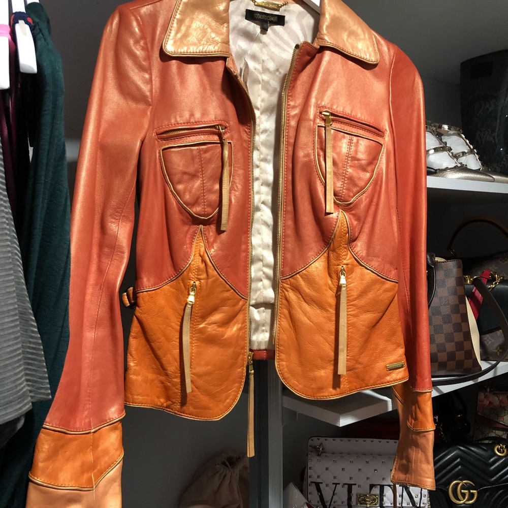 Roberto Cavalli leather jacket